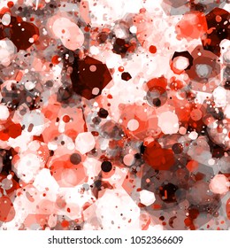 Abstract seamless texture. Red splatter pattern. Abstract vector background for web page, banners backdrop, fabric, home decor, wrapping