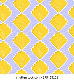 Abstract seamless texture with shell