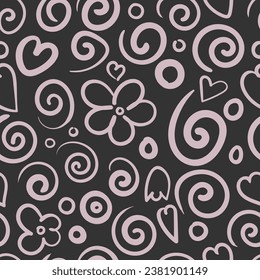 Resumen de textura sin foco con patrón floral simple.