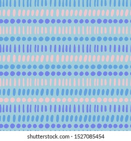 Abstract seamless texture with small elements. Vector pattern with hand drawn decorative horizontal lines. Background with small brush strokes in line.