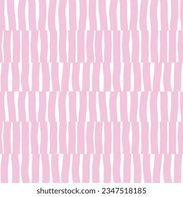 Abstract seamless texture with small vertical lines. Hand drawn monochrome vector pattern. Modern simple geometrical background