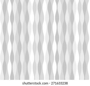  Abstract seamless texture of smooth wavy stripes in grayscale. Vector eps 10