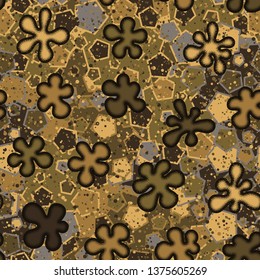 Abstract seamless texture that consists of convex blots and an abstract background.