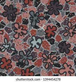 Abstract seamless texture that consists of convex blots and an abstract background.