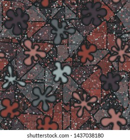 Abstract seamless texture that consists of convex blots and an abstract background.