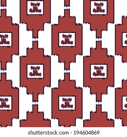 Abstract Seamless texture with Tribal pattern 