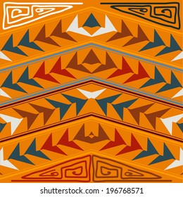 Abstract seamless texture in the tribal style. Vector illustration