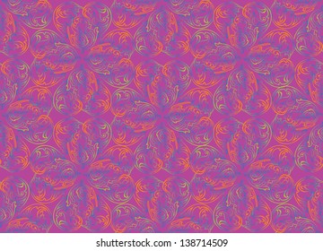 Abstract seamless texture. Violet floral background