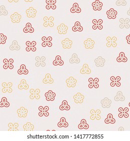 Abstract seamless texture, which consists of looped shapes and abstract background. Easy editing.