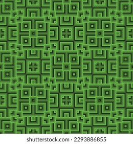 Abstract seamless textured abstract background in green color