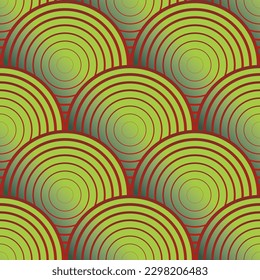 Abstract seamless textured background with green color combined with red color