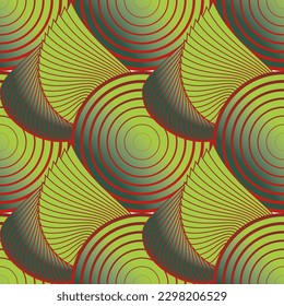 Abstract seamless textured background with green color combined with red color