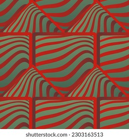 Abstract seamless textured background in green and red colors