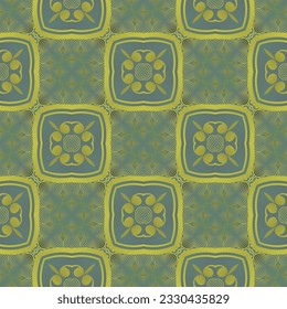 Abstract seamless textured background in green and yellow colors