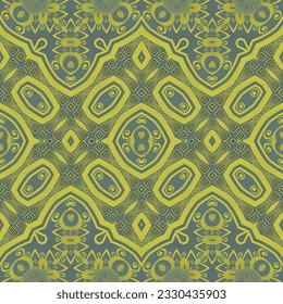 Abstract seamless textured background in green and yellow colors