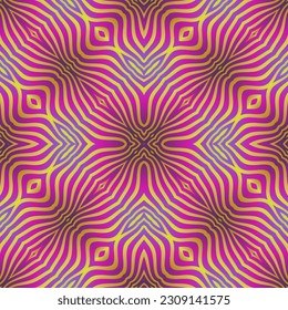 Abstract seamless textured background in pink and gold yellow colors