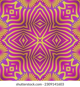 Resumen de fondo sin costuras en tonos rosa y amarillo dorado