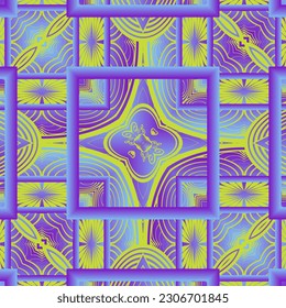 Abstract seamless textured background in purple and yellow colors