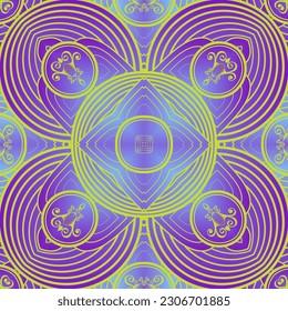 Abstract seamless textured background in purple and yellow colors