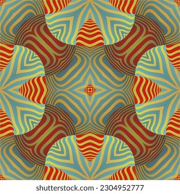 Abstract seamless textured background in red and green colors