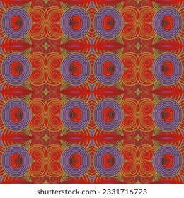 Abstract seamless textured background in red, purple and yellow colors