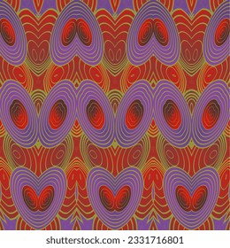 Resumen de fondo textil sin fisuras en colores rojo, púrpura y amarillo