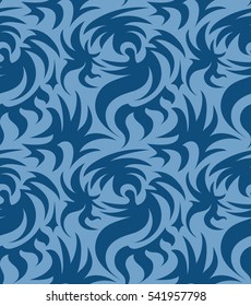 Abstract seamless thorny organic pattern. vector illustration