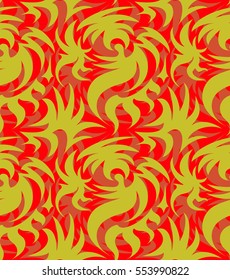 Abstract seamless thorny organic pattern. vector illustration