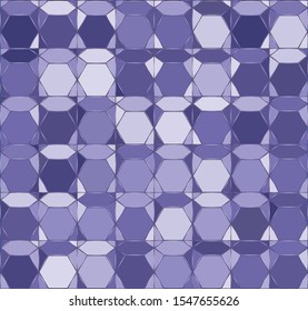 Abstract seamless tile background. Noise structure with hexagon colored tiles. Vector image