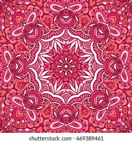 Abstract seamless tiled classic pattern for fabric and wallpaper