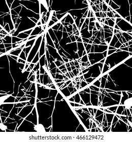 Abstract seamless tree branches. Vector