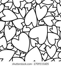 Modelo de moda inconsútil abstracto con el corazón abstracto, línea. fondo blanco, femenino. simple, repitiendo el fondo, elemento natural. para la impresión, papel, Anuncio. ilustración del Arte vectorial.