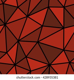 Abstract seamless triangle pattern. Light and dark red triangle pattern for background or wallpaper. The triangle pattern for printing presentation or flyer. Thick lines on the triangle pattern.