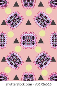 Abstract seamless tribal pattern