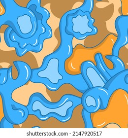 Abstract seamless unusual pattern with psychedelic print