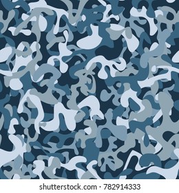 Abstract seamless urban camouflage pattern. Vector illustration.