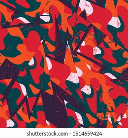 Abstract seamless urban colorful pattern. 