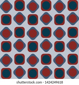 Abstract Seamless usa color style Art Deco Lattice Vector Pattern