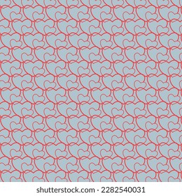 Abstract seamless Valentine's day. Background decoration with hearts. Wrapping paper design, banner Vector illustration