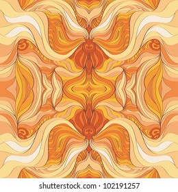 abstract seamless vector background in autumn colors