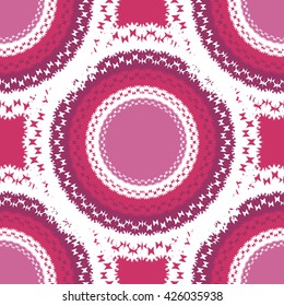 Abstract seamless vector background with colorful lacy shapes.