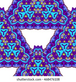 Abstract seamless vector background with colorful triangles.