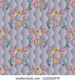 Abstract seamless vector background  is computer graphics and can be used in the design of textiles, in the printing industry, in a variety of design projects