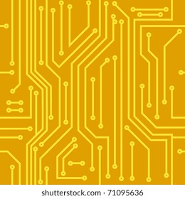 Abstract seamless vector background of computer equipment