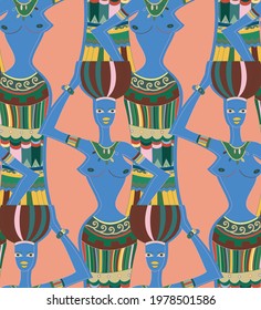 Abstract seamless vector background with fancy curved shapes in graffiti wall style. Cubism art design elements. Modern mystic natural spiritual idea. Futuristic geometry in hand drawing line.