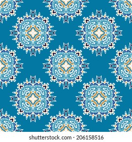 Abstract seamless vector background floral damask