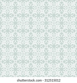 Abstract seamless vector background. Floral arabesque ligature pattern.