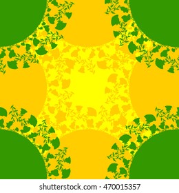 Abstract seamless vector background with floral motifs.