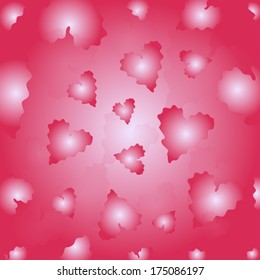 Abstract seamless vector background of hearts