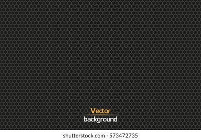Abstract seamless vector background with hexagons and wires